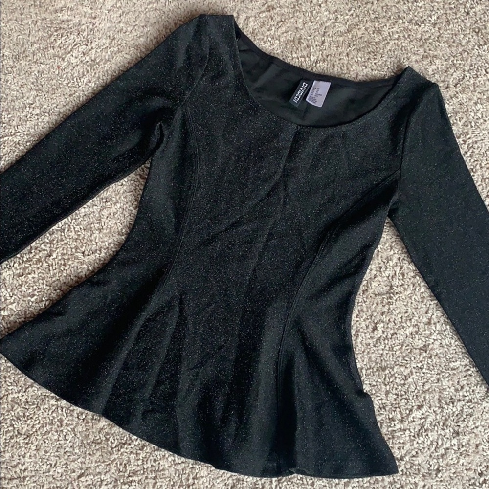 H&M Peplum top XS